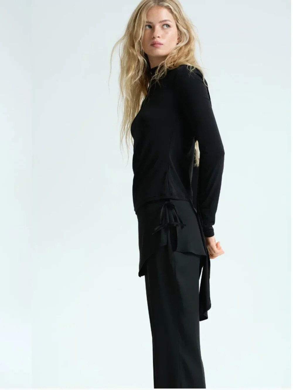 H & M Skirt Layered Satin Pants